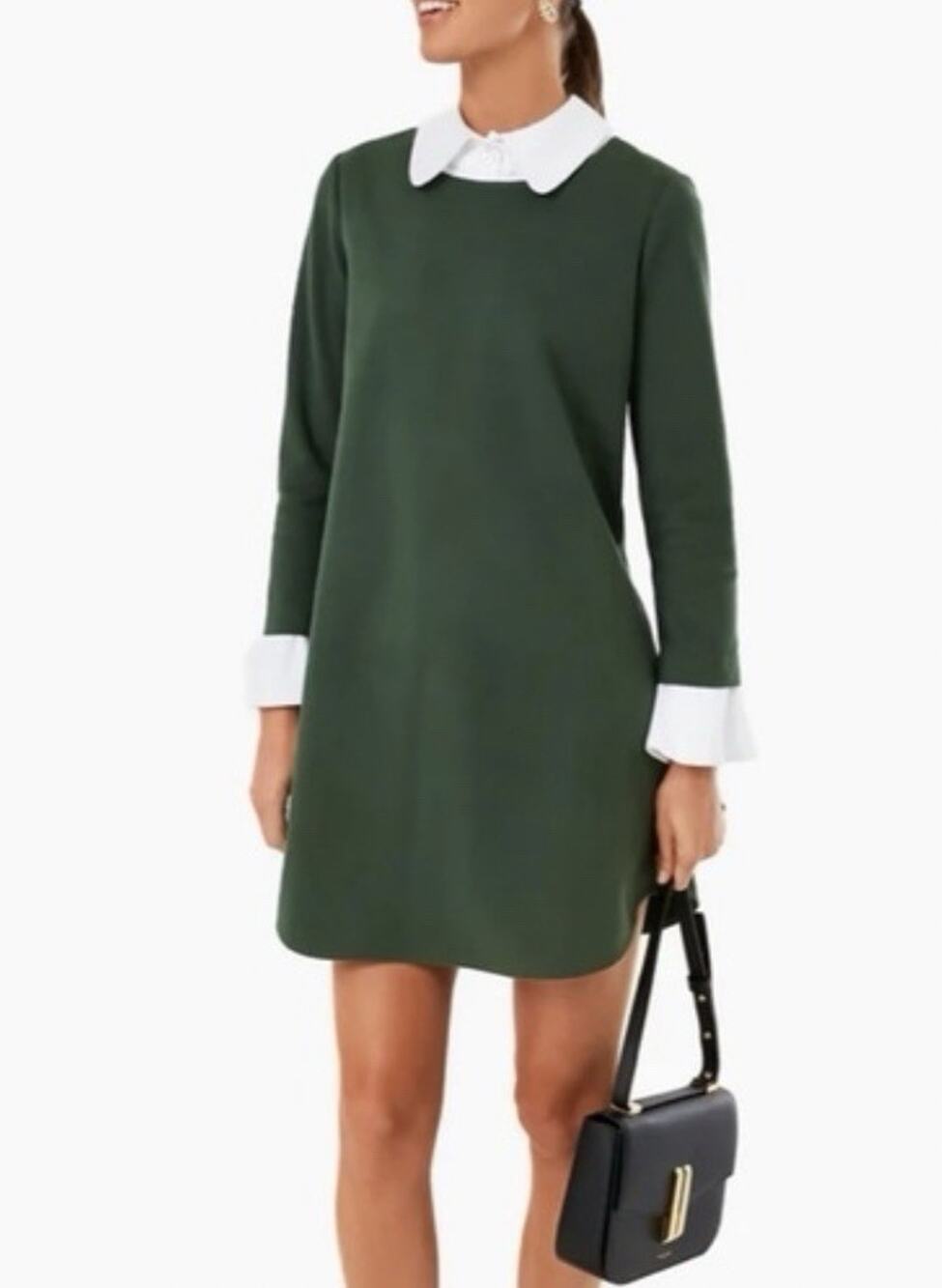Tuckernuck Dakotah Legenlook Collar Dress in English Ivy Green sz XXL A010303